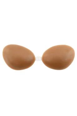 Silicon Front-Fastening Invisible Bra - Caramel