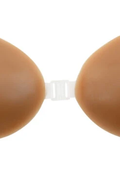 Silicon Front-Fastening Invisible Bra - Caramel -Pinkyy Kleider Geschaft silicone bra caramel 03