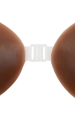 Silicon Front-Fastening Invisible Bra - Nutmeg -Pinkyy Kleider Geschaft silicone bra nutmeg 03