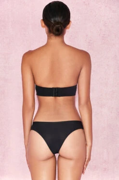 Plain Molded Strapless Bra - Black -Pinkyy Kleider Geschaft smooth 5