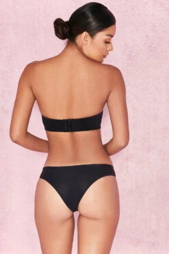 Plain Molded Strapless Bra - Black -Pinkyy Kleider Geschaft smooth 6