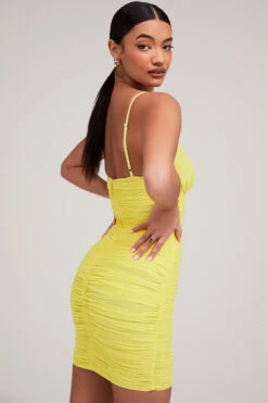 Mistress Rocks 'Spotlight' Lemon Plunge Mesh Dress -Pinkyy Kleider Geschaft spotlight 6