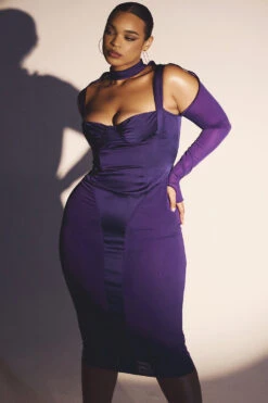 Grape Corset Midi Dress 25 Grape Corset Midi Dress -Pinkyy Kleider Geschaft talika g31