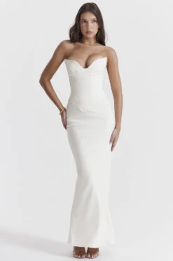 Ivory Strapless Corset Dress -Pinkyy Kleider Geschaft tamara 2z