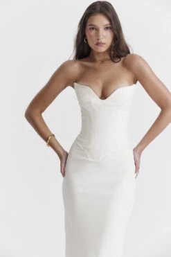 Ivory Strapless Corset Dress -Pinkyy Kleider Geschaft tamara 5z