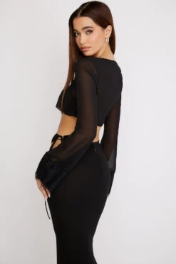 Black Cropped Cardigan -Pinkyy Kleider Geschaft taramadeline 7 1