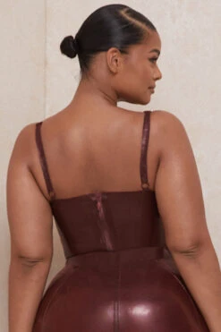 Raisin Latex Bustier Bodysuit -Pinkyy Kleider Geschaft tialia 11a