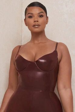 Raisin Latex Bustier Bodysuit -Pinkyy Kleider Geschaft tialia 16a