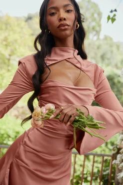 Rose Draped Corset Dress -Pinkyy Kleider Geschaft toira b22