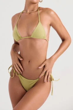 Olive Tie Side Bikini Bottom -Pinkyy Kleider Geschaft tropezsantorini gn 4r