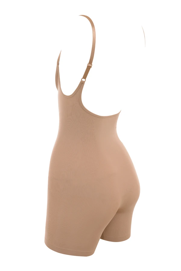 Mid Thigh Sculpting Bodysuit Cafe Au Lait 11 Mid Thigh Sculpting Bodysuit Cafe Au Lait – Bild 11