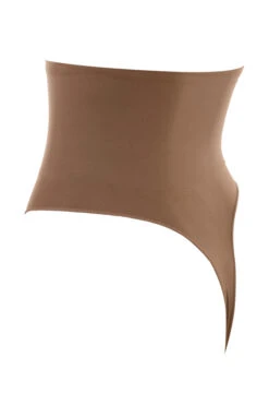 Sculpting High Waist Thong Mocha -Pinkyy Kleider Geschaft ultimate control thong brown 03
