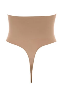 Sculpting High Waist Thong Cafe Au Lait -Pinkyy Kleider Geschaft ultimate control thong camel 02