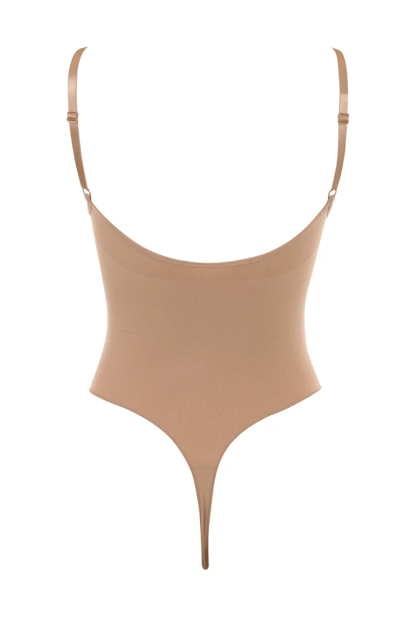 Sculpting Thong Bodysuit Cafe Au Lait 11 Sculpting Thong Bodysuit Cafe Au Lait – Bild 11