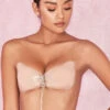 Silicon Push Up Invisible Bra - Beige