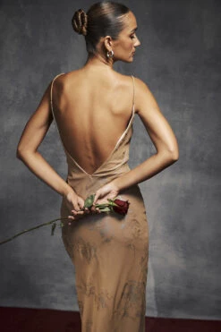 Iridescent Cafe Au Lait Maxi Dress 27 Iridescent Cafe Au Lait Maxi Dress -Pinkyy Kleider Geschaft untitledcapture105550