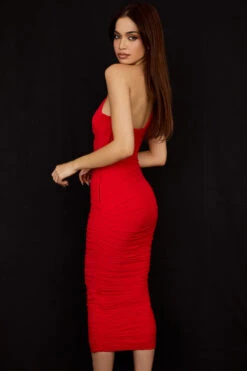 Scarlet Asymmetric Cutout Midi Dress -Pinkyy Kleider Geschaft valentina 7 1
