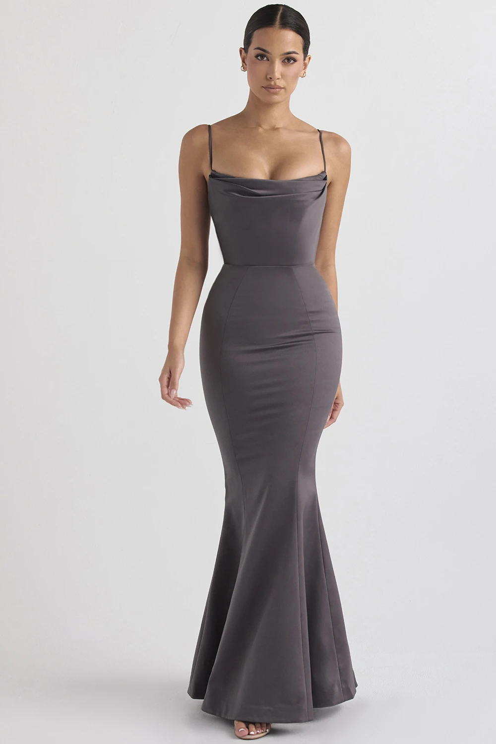 Shadow Satin Fishtail Gown 5 Shadow Satin Fishtail Gown – Bild 5