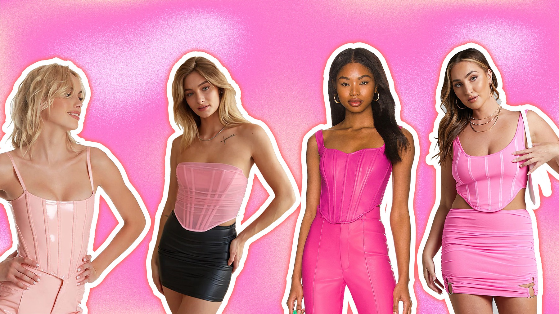 Pinkyy Kleider Geschaft -Pinkyy Kleider Geschaft Best Pink Corsets Women RAYDAR